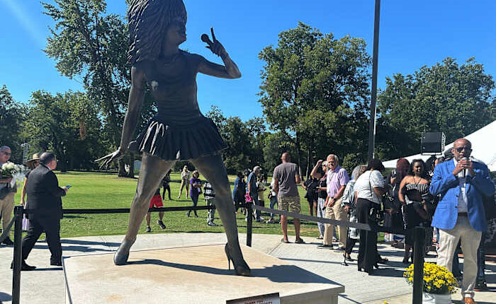 Statue of rock n' roll queen Tina Turner unveiled in Tennessee community where she grew up
