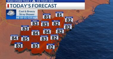 StormTeam 3: Cool temperatures return after a sunny & hot weekend