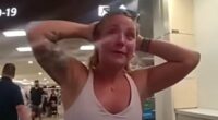 Sunburnt blonde sisters melt down after being kicked off plane