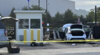 Suspect in custody after car rams into FBI building gate in Pittsburgh