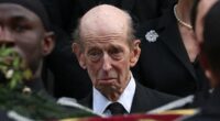 The saddest goodbye: Duke of Kent, 89, pays an emotional farewell to his wife of 64 years as he's joined by Royal Family members at Duchess' historic funeral