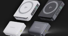 This AC adapter splits in two giving you a wireless power bank to go
