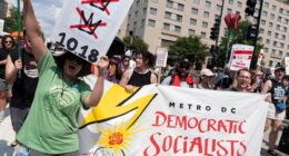 Thousands protest for a 'Free DC' on the fourth week of federal control in Washington