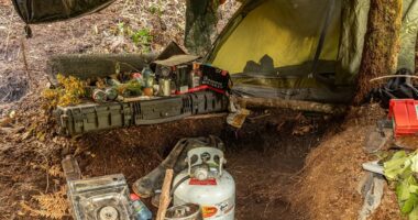 Tom Phillip's 'grim' campsite exposed in photos