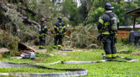 Tree falls on 120-gallon propane tank in Marion County, causing leak