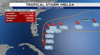 Tropical Storm Imelda forms in the Atlantic