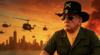 Trump Trolls Illinois Politicians and Critics with Iconic War Film Image