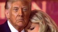 Trump and Kirk's wife share hug at memorial
