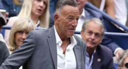 Trump critic Bruce Springsteen, stony faced celebs watch US Open final