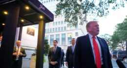 Trump dines at a restaurant near the White House to promote his DC crime crackdown