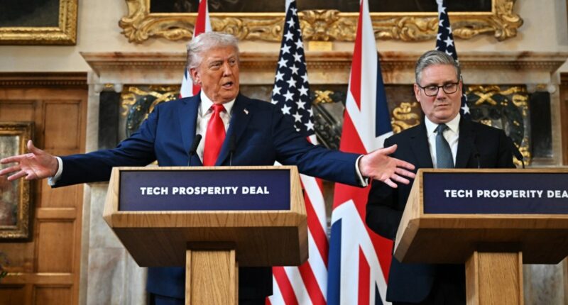 Trump discusses Jimmy Kimmel, TikTok and Putin at news conference with Starmer
