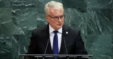Trump gets praise at UN as Lithuania’s president warns Putin respects only strength
