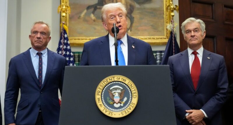 Trump makes unfounded claims about Tylenol and repeats discredited link between vaccines and autism