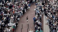 Trump’s arrival to U.S. Open delays match