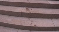 Two men allegedly sprayed an unknown oil-based substance on the Anzac memorial