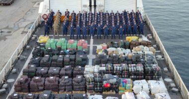 US Coast Guard seizes 40,000 lbs of cocaine in Pacific