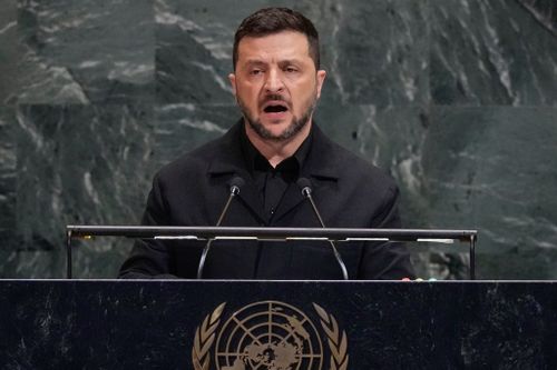Ukraine's president says world in 'most destructive arms race in history'