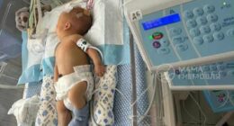 Ukrainian baby fights for life after Russian drone kills his mother