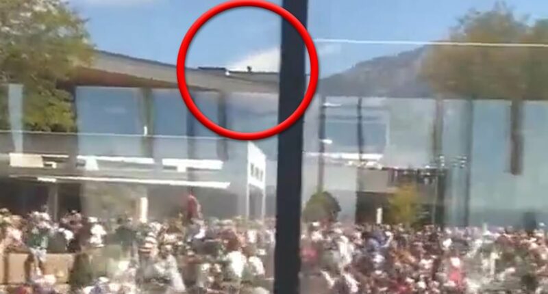 Video shows figure fleeing rooftop after Kirk shooting