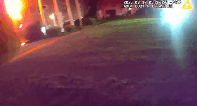Video shows police officer rescue residents from fire at Levittown Trace Apartments in Bristol Twp., Bucks County in Pennsylvania
