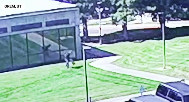 Video shows suspect escaping after Charlie Kirk shooting
