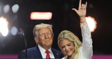 Vile claim about Erika Kirk's hand signal after Charlie Kirk memorial