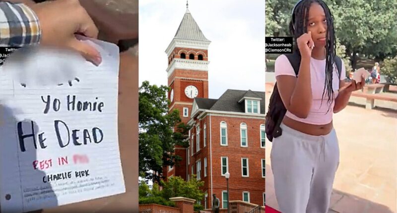 WATCH: Clemson student caught on video appearing to mock Charlie Kirk after assassination