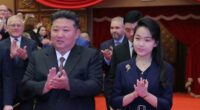 In this photo provided by the North Korean government, North Korean leader Kim Jong Un and his daughter arrive at the East Pyongyang Grand Theatre in Pyongyang, North Korea, June 29, 2025.