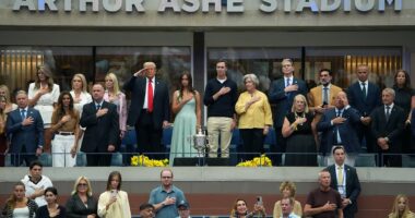 Who's who in Trump's US Open box?