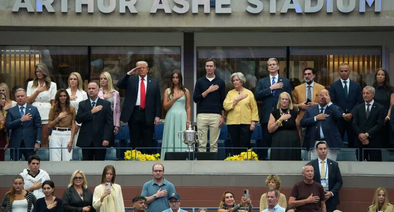 Who's who in Trump's US Open box?