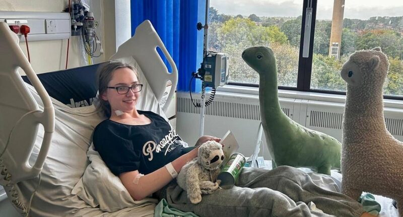 Young woman, 20, reveals symptoms of deadly brain bug which left her hospitalised and fighting for her life