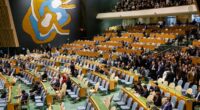 Delegates storm out of UN assembly as Netanyahu begins speech
