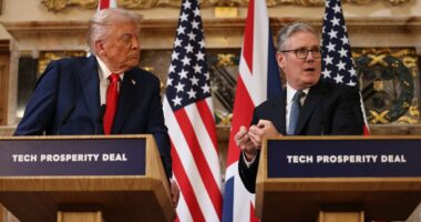 Donald Trump says British recognition of Palestine 'will not do anything to free hostages or end the war in Gaza and is a reward for Hamas'
