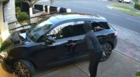 Hooded men try to steal car from driveway with two adults and child inside