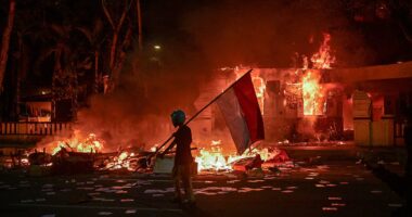 Indonesia's stocks fall, currency weakens as protests dent sentiment