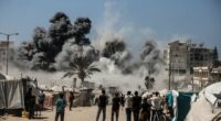 Israel says it is 'opening the gates of Hell' in Gaza as IDF blows up tower block 'used by Hamas terrorists'