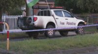 Ute with pro-Palestine stickers, flag, set on fire in Sydney