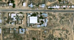 This satellite image taken by Airbus DS shows objects on the ground at a former children's hospital that has been in the hands of the Rapid Support Forces for some time in el-Fasher, Sudan, Tuesday, Oct. 28, 2025.