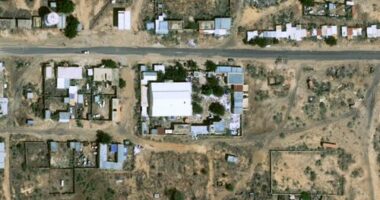 This satellite image taken by Airbus DS shows objects on the ground at a former children's hospital that has been in the hands of the Rapid Support Forces for some time in el-Fasher, Sudan, Tuesday, Oct. 28, 2025.