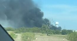 'Ball of fire': 2 dead after plane crashes into parked trucks in Texas