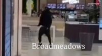 Two groups fought in a car park at Broadmeadows Central﻿ in the city's north at 7.20pm yesterday﻿ before continuing the clash inside.