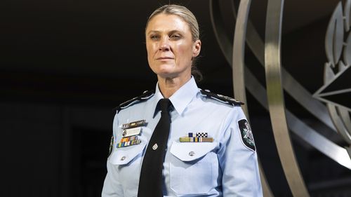 Australian Federal Police Commissioner Krissy Barrett.