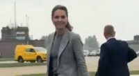 Kate Middleton looks sleek as she visits RAF Coningsby