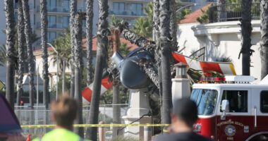 Copter crash aftermath