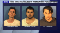 3 suburban men charged with impersonating police while heading to political protests