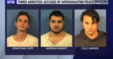 3 suburban men charged with impersonating police while heading to political protests