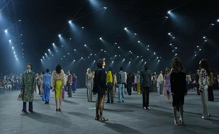 Alessandro Michele's Valentino collection puts 70s silhouettes in the Paris spotlight