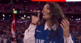 American, Canadian anthem singers leave Dodgers, Blue Jays fans split