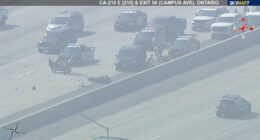 Andrew Nuñez, San Bernardino deputy, shot and killed; gunman leads police on Upland, California Motorcycle chase on 210 Freeway