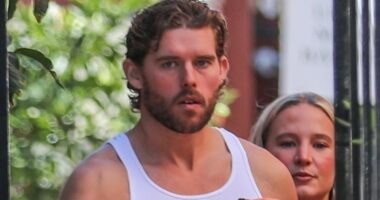 Arnold's son Christopher Schwarzenegger reveals hunky frame